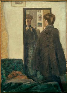 Frau vor dem Spiegel 1905