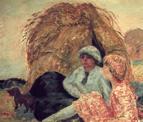 La meule (Madame Marthe Bonnard et son amie) 1913