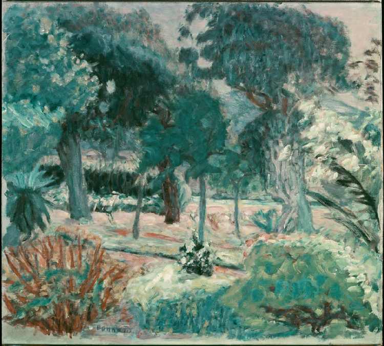 Le jardin dans Le Var (Saint-Tropez, la Villa Joséphine) von Pierre Bonnard