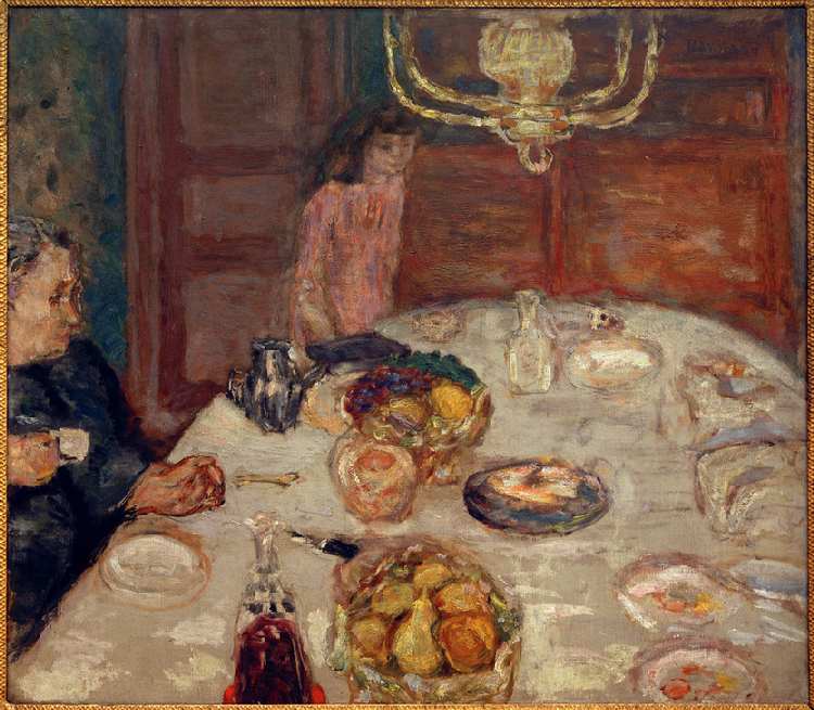 Les Poires (Le Déjeuner au Grand-Lemps) von Pierre Bonnard