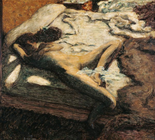 Femme assoupie su un lit, ou L'indolente von Pierre Bonnard