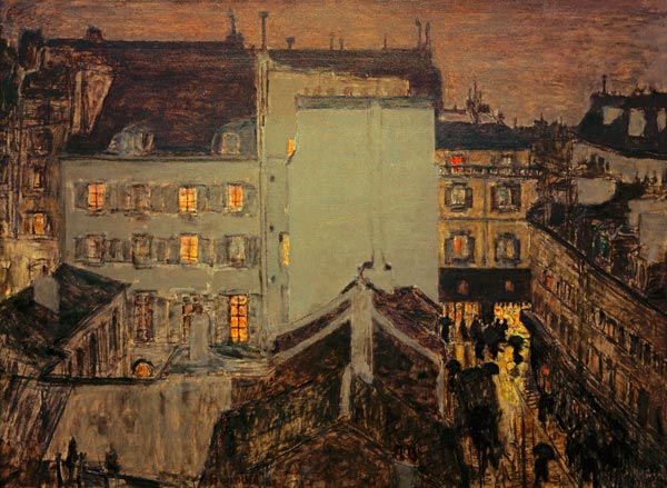 Montmartre im Regen oder Rue Tholozé von Pierre Bonnard