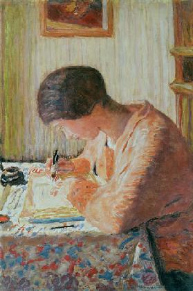 Schreibende Frau 1900