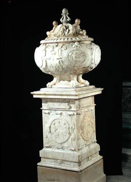 Funerary urn containing the heart of Francois I (1494-1547) von Pierre Bontemps