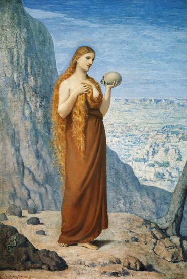 Die heilige Maria Magdalena in der Wüste