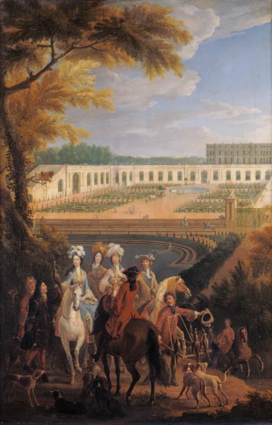 View of the Orangerie at Versailles von Pierre-Denis Martin