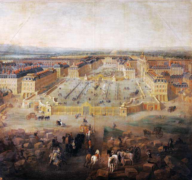 The Chateau de Versailles and the Place d'Armes 1722
