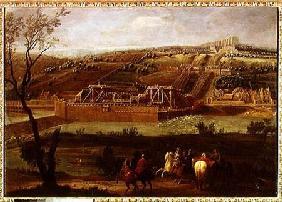 View of the Marly Machine and the Aqueduct at Louveciennes 1722