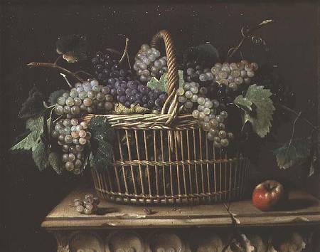 A Basket of Grapes von Pierre Dupuis