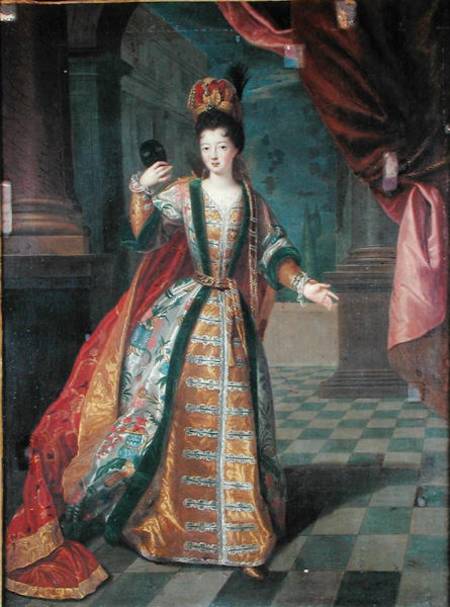Portrait of a Woman in a Ball Gown von Pierre Gobert