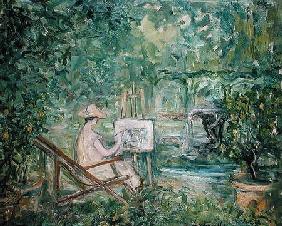 Woman Painting in a Landscape 1900-10