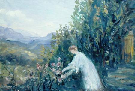 Woman in a Garden von Pierre Laprade