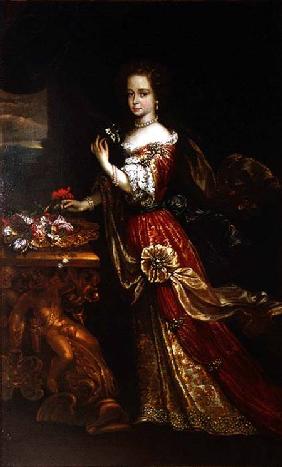 Portrait of a lady, possibly Henrietta Anne, Duchess of Orleans (1644-70), daughter of Charles I