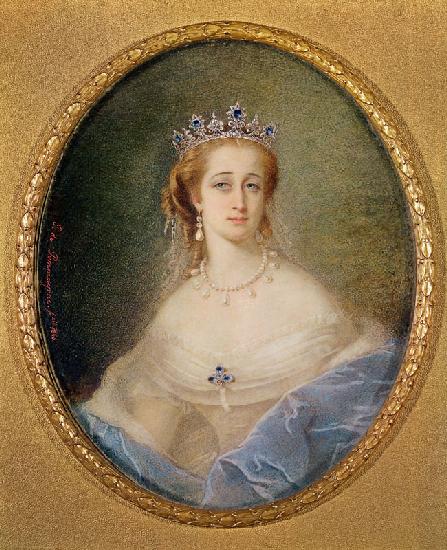 Portrait miniature of the Empress Eugenie (1826-1920) 1860