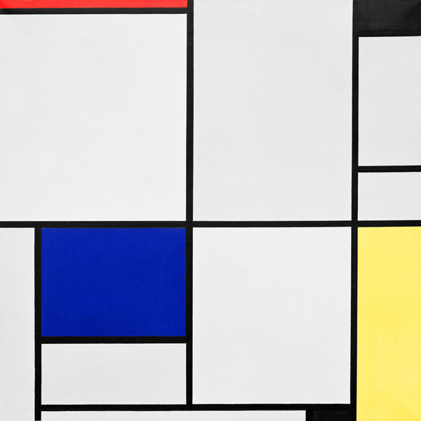 Tableau I; Komposition von Piet Mondrian