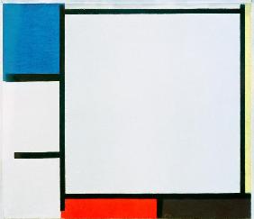 Composition with blue, yellow, red, black and grey 1922