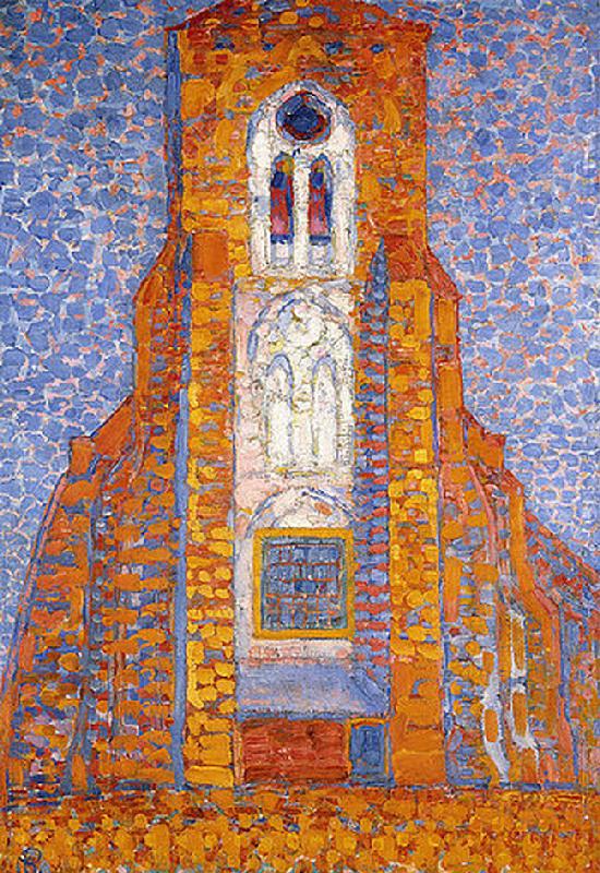 Die Kirche von Zoutelande von Piet Mondrian