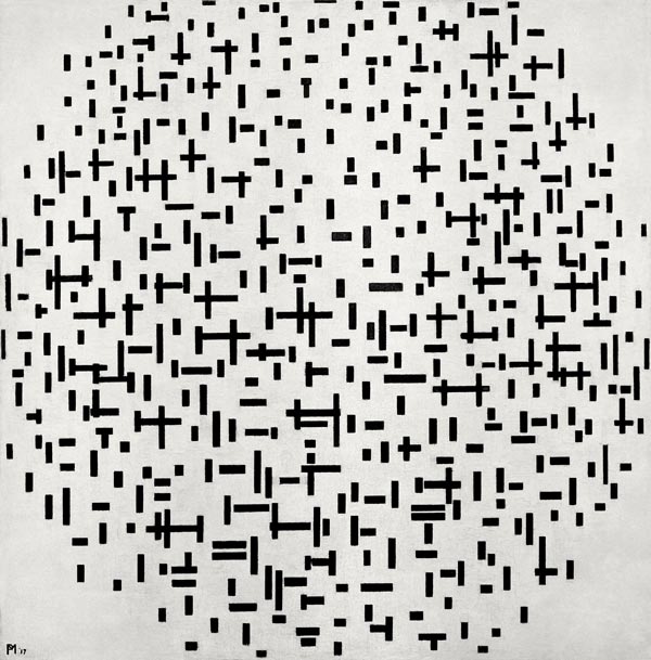 Compositie in Lijn von Piet Mondrian