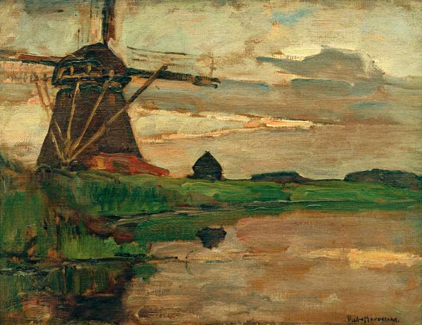 Oostzijder Mühle von Piet Mondrian