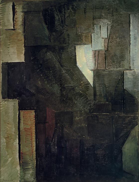 Porträt einer Dame von Piet Mondrian