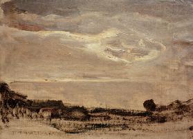 Abendhimmel mit Wolke 1907