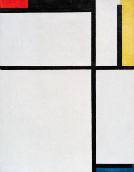 Composition with red, black, yellow, blue and grey 1922