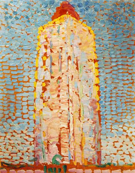 Leuchtturm (in Westkapelle?) von Piet Mondrian
