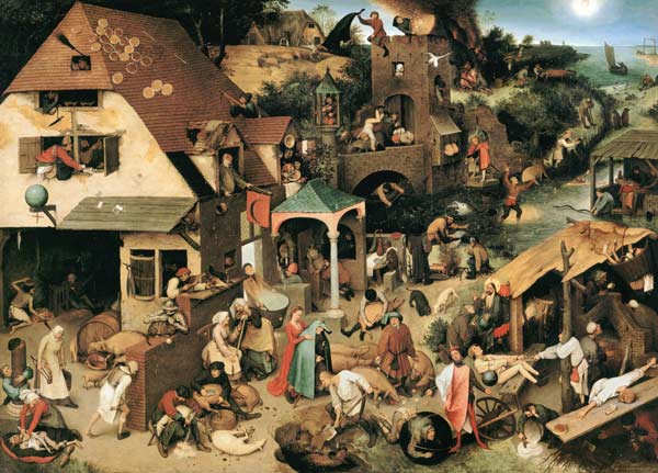 Die niederländischen Sprichwörter von Pieter Brueghel d. Ä.