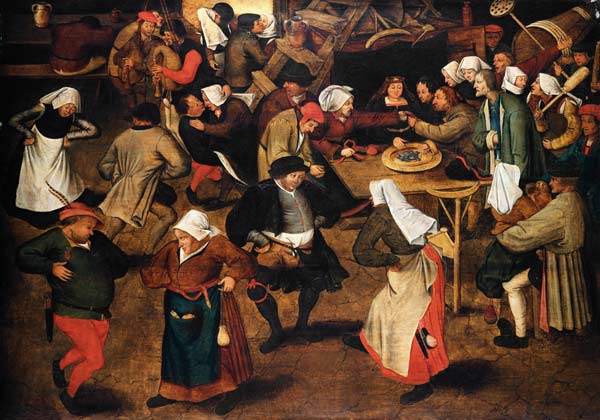 The Indoor Wedding Dance von Pieter Brueghel d. Ä.