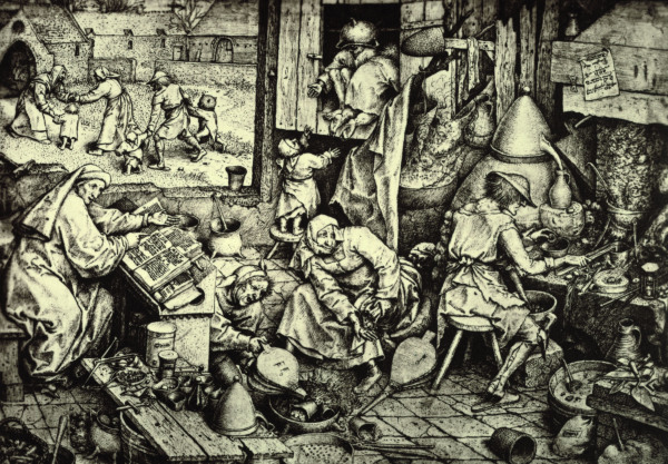 Der Alchimist von Pieter Brueghel d. Ä.