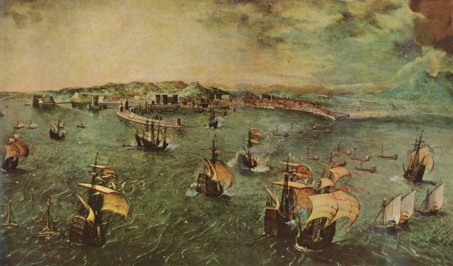 Hafen von Neapel von Pieter Brueghel d. Ä.