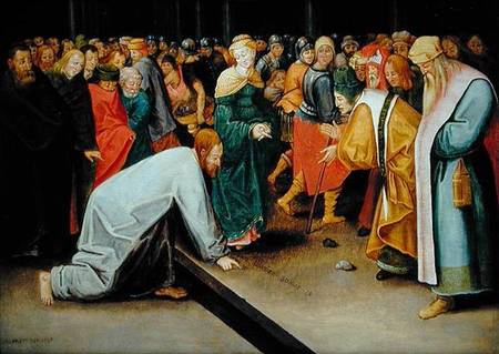 Christ and the women taken in adultery von Pieter Brueghel d. J.