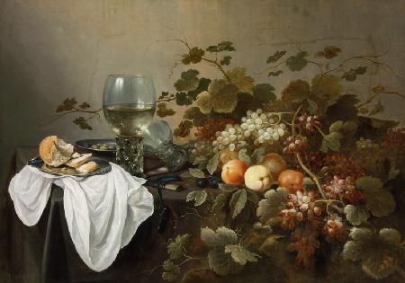 Stillleben mit Obst und Römerpokal 1644