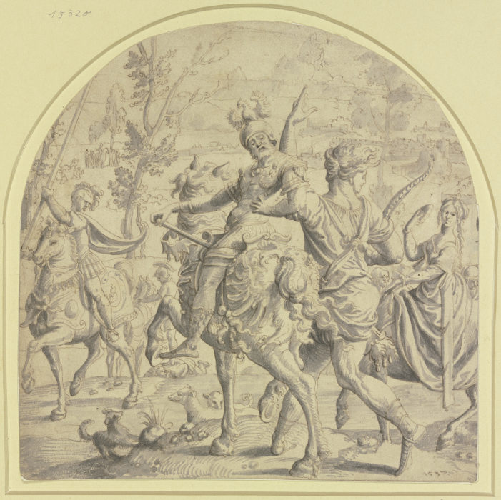 Ausritt zur Jagd (Allegorie des Stolzes) von Pieter Coecke van Aelst