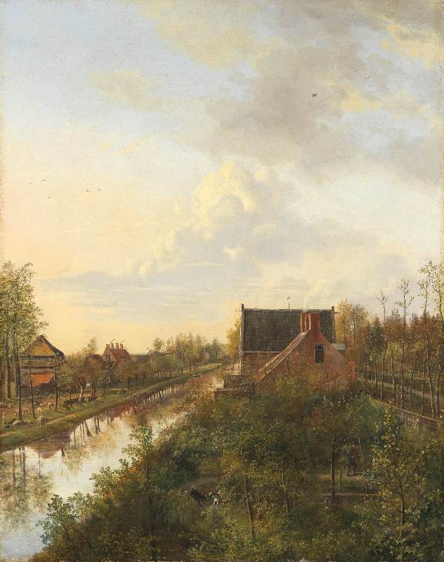 Der Kanal in ?s-Graveland von Pieter Gerardus van Os