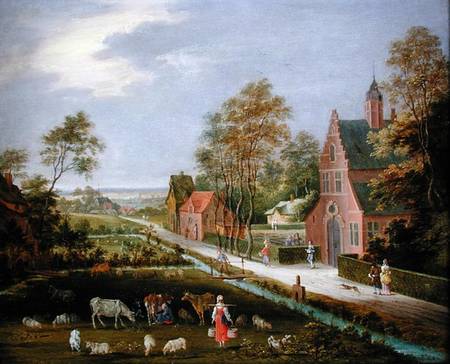 Village Landscape von Pieter Gysels