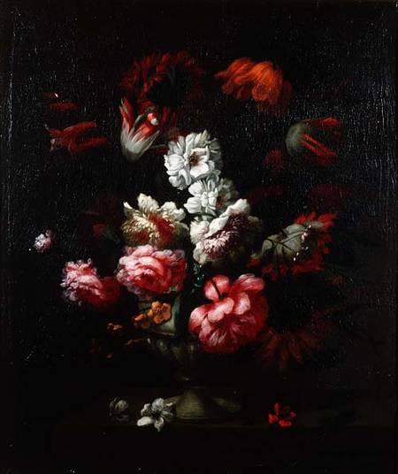 Still life of flowers in an urn (pair of 78177) von Pieter Hardime