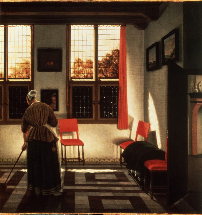 Holländisches Interieur von Pieter Janssens
