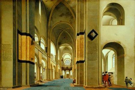 Interior of the Marienkirche in Utrecht von Pieter Jansz. Saenredam