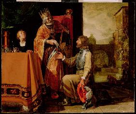 King David Handing the Letter to Uriah 1611