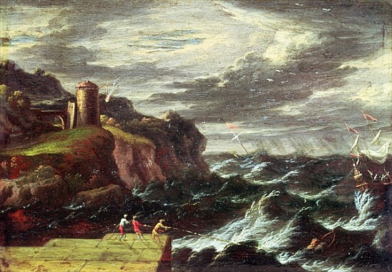 St. Paul arriving at Malta von Pieter the Younger (known as Tempesta) Mulier