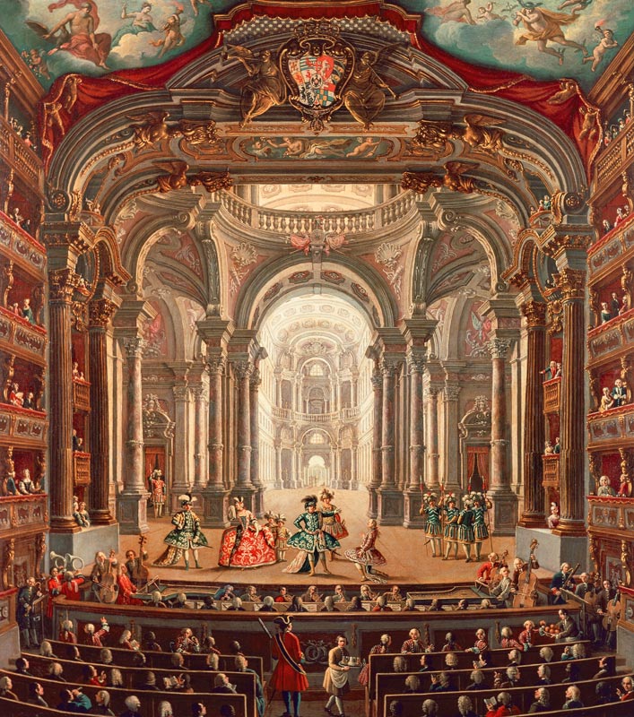 The Teatro Reale in Turin von Pietro Domenico Oliviero