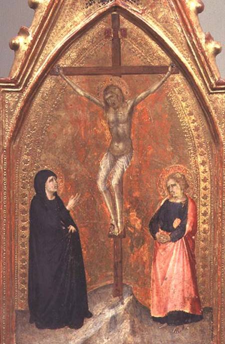 The Crucifixion with the Virgin Mary and John the Theologian von Pietro Lorenzetti