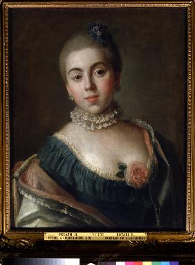 Bildnis Fürstin Anna Alexandrowna Golizyna, Baronesse Stroganowa (1739-1816) 1759