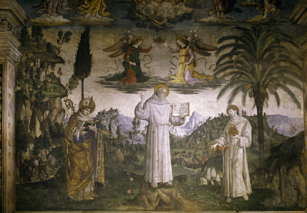 Pinturicchio / St. Bernard of Siena von Pinturicchio