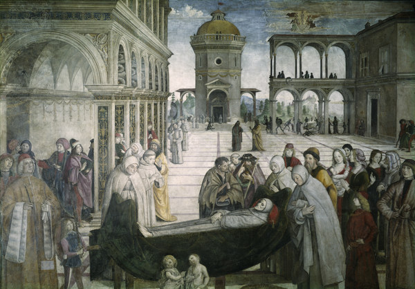 Pinturicchio, Begräbnis Hl.Bernhardin von Pinturicchio