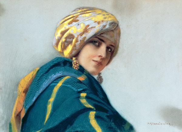 Girl in a Shawl c.1920