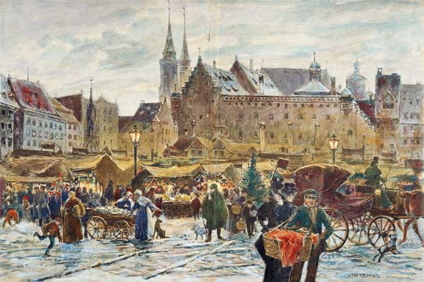 Nürnberg, Christkindlmarkt von Pius Ferdinand Messerschmitt