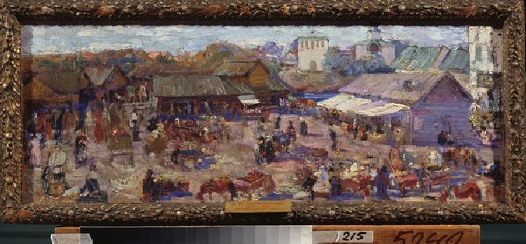 Markt in Pskow von PjotrIwanowitsch Petrowitschew