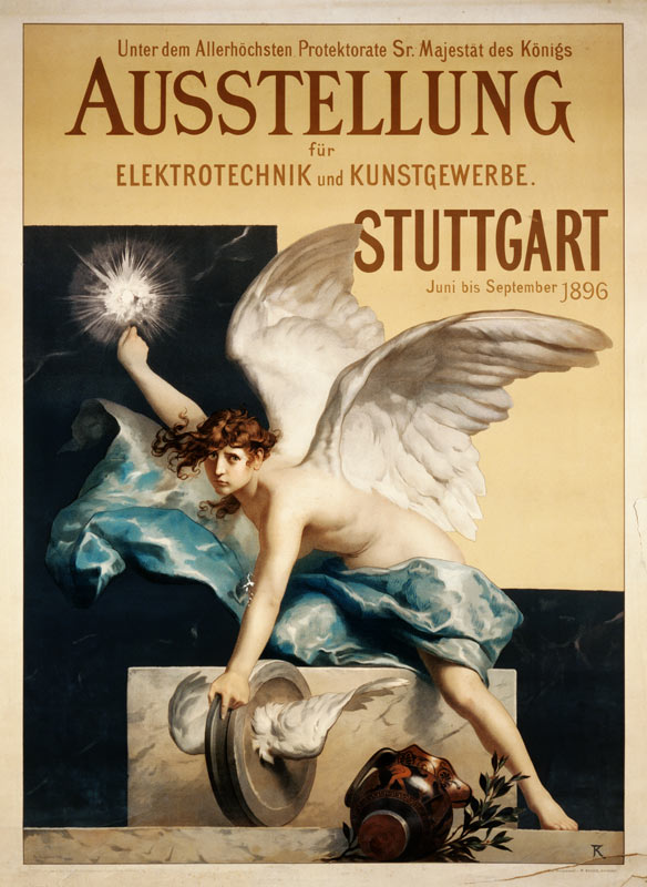 Ausstellungsplakat Elektrotechnik und Kunstgewerbe von Plakatkunst
